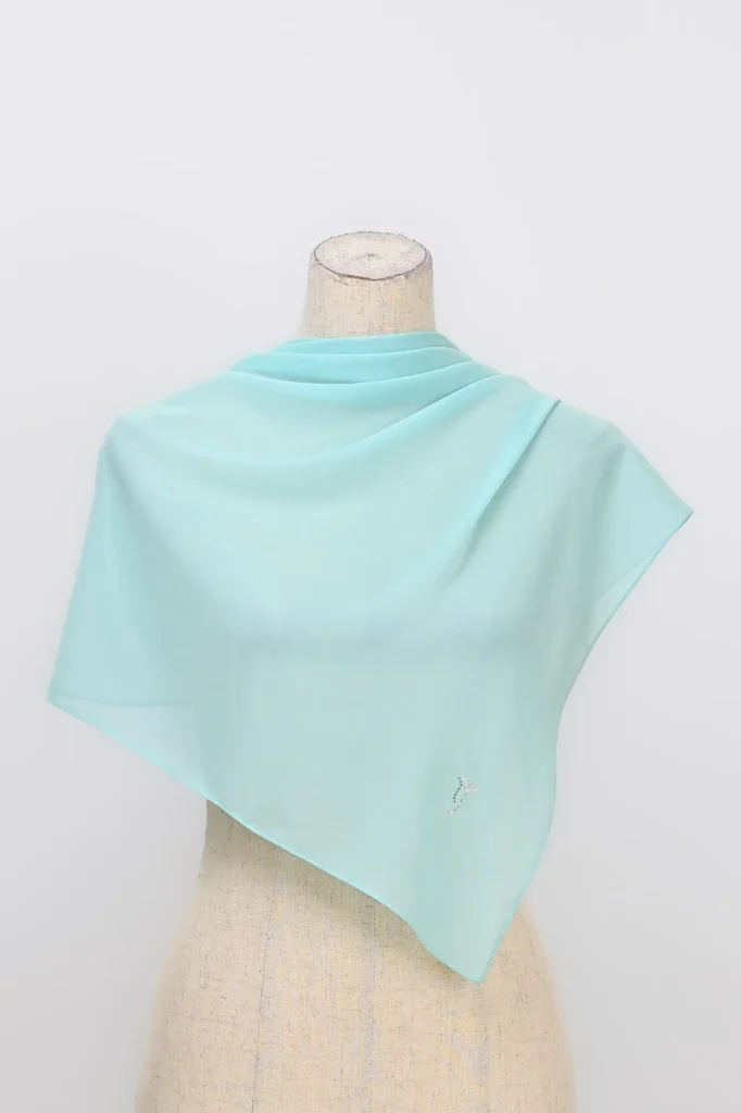 ESHAR CHIFFON SHAWL – Turquoise