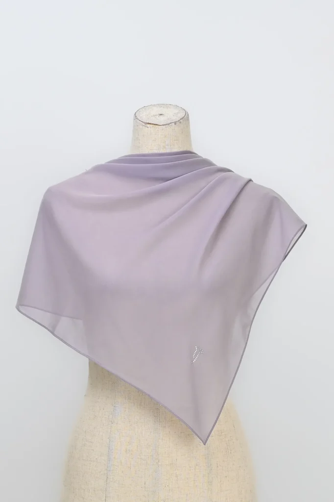 ESHAR CHIFFON SHAWL – Lavender Mist