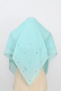 ALMAS CHIFFON SQUARE – Turquoise