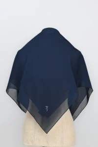 ERYNA CHIFFON SQUARE – Navy Blue