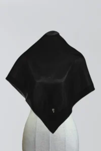 NYLA SILK SQUARE – Jet Black