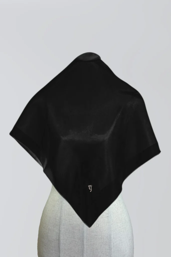 NYLA SILK SQUARE – Jet Black