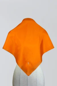 NYLA SILK SQUARE – Orange Tiger