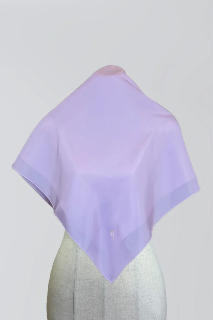 NYLA SILK SQUARE – Orchid Petal